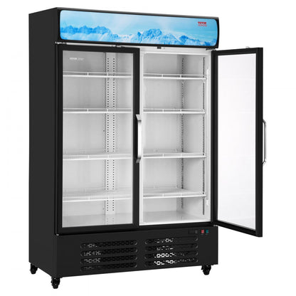 SC-1060FA - 36.27 cu.ft Glass Door Beverage Fridge with LED & Adjustable Shelves