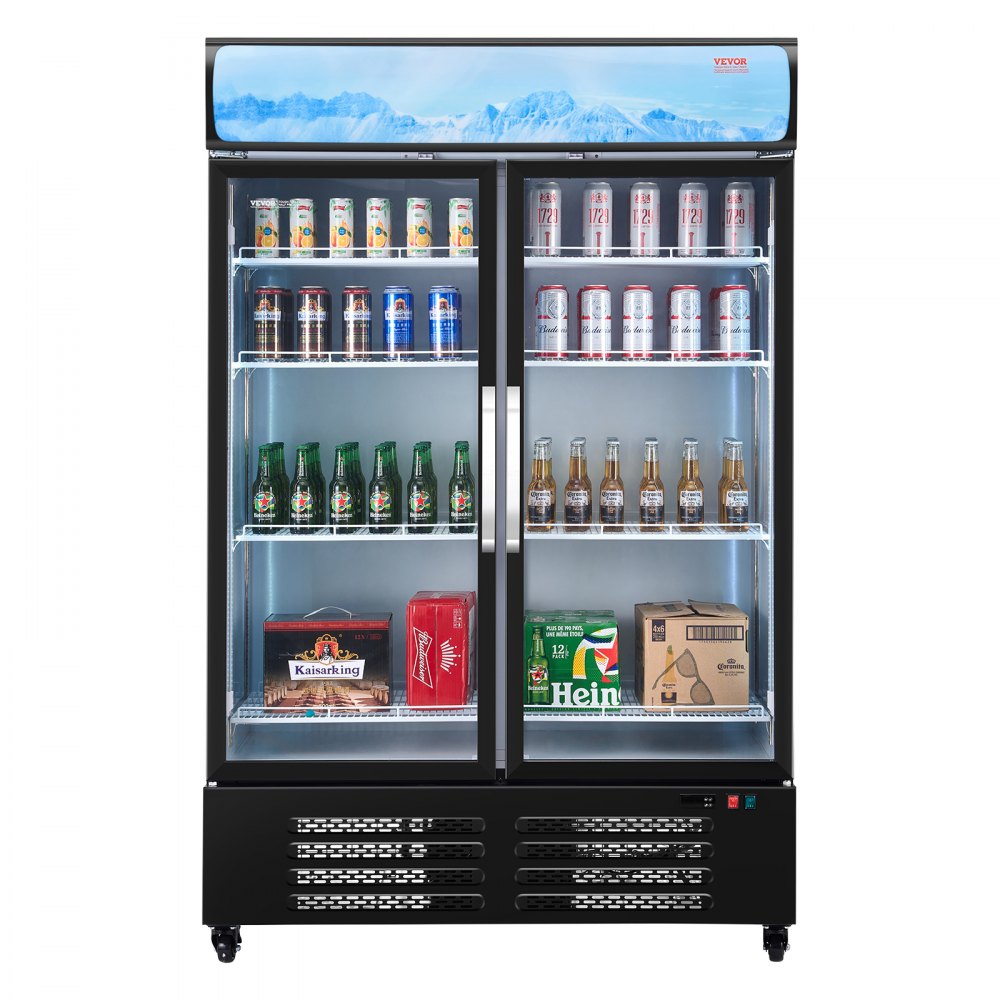 SC-1060FA - 36.27 cu.ft Glass Door Beverage Fridge with LED & Adjustable Shelves
