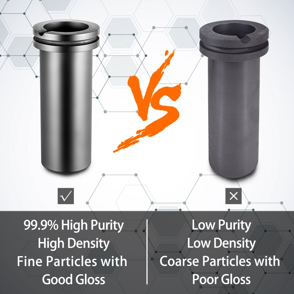 010180122004 - 3 kg High-Purity Graphite Crucible for Melting Metals