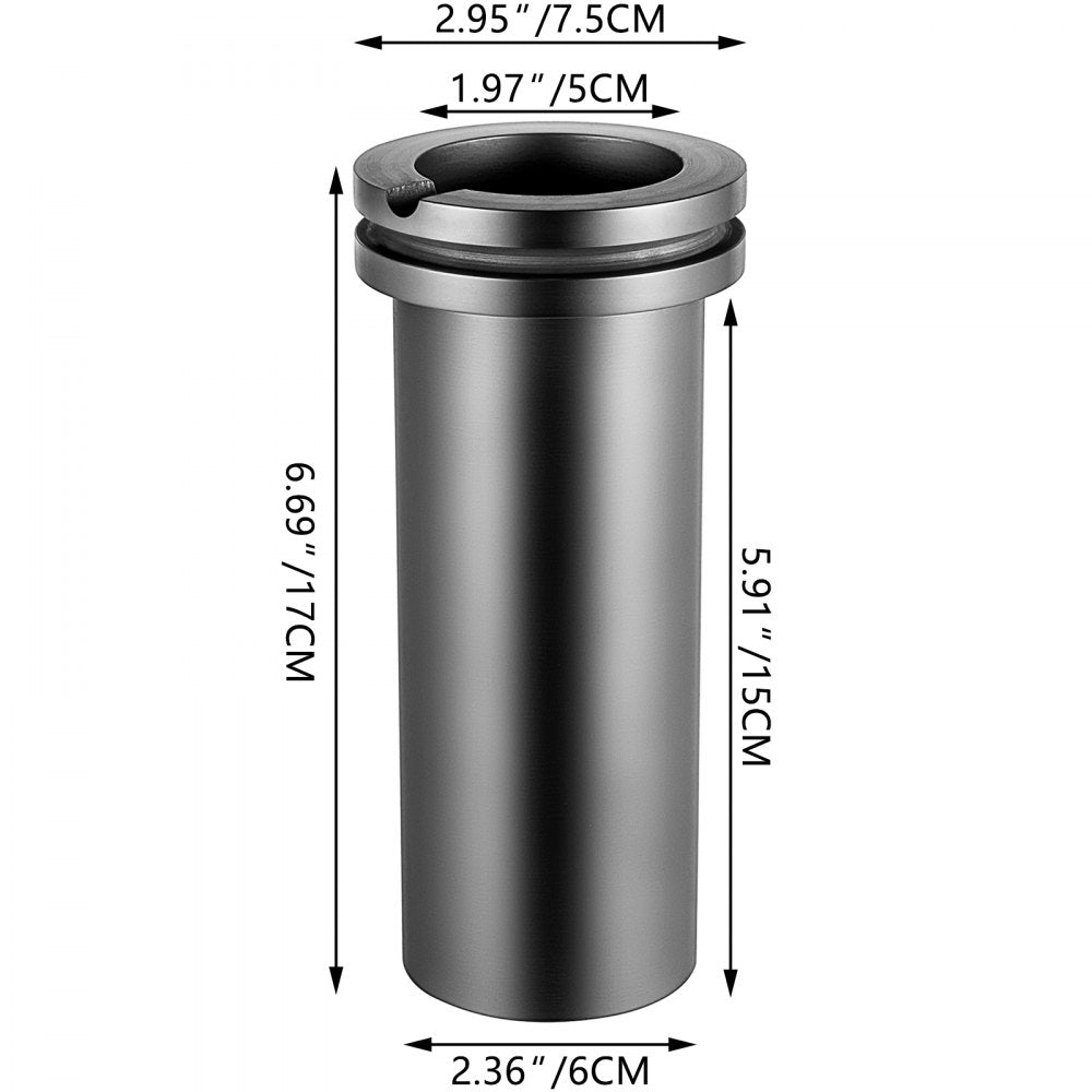 010180122004 - 3 kg High-Purity Graphite Crucible for Melting Metals