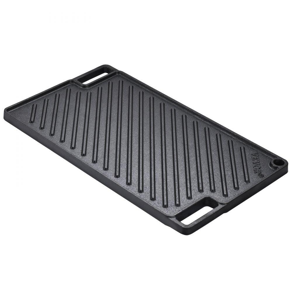 GP46x26 - Versatile 9.7"x16.7" Cast Iron Griddle for Indoor/Outdoor Cooking