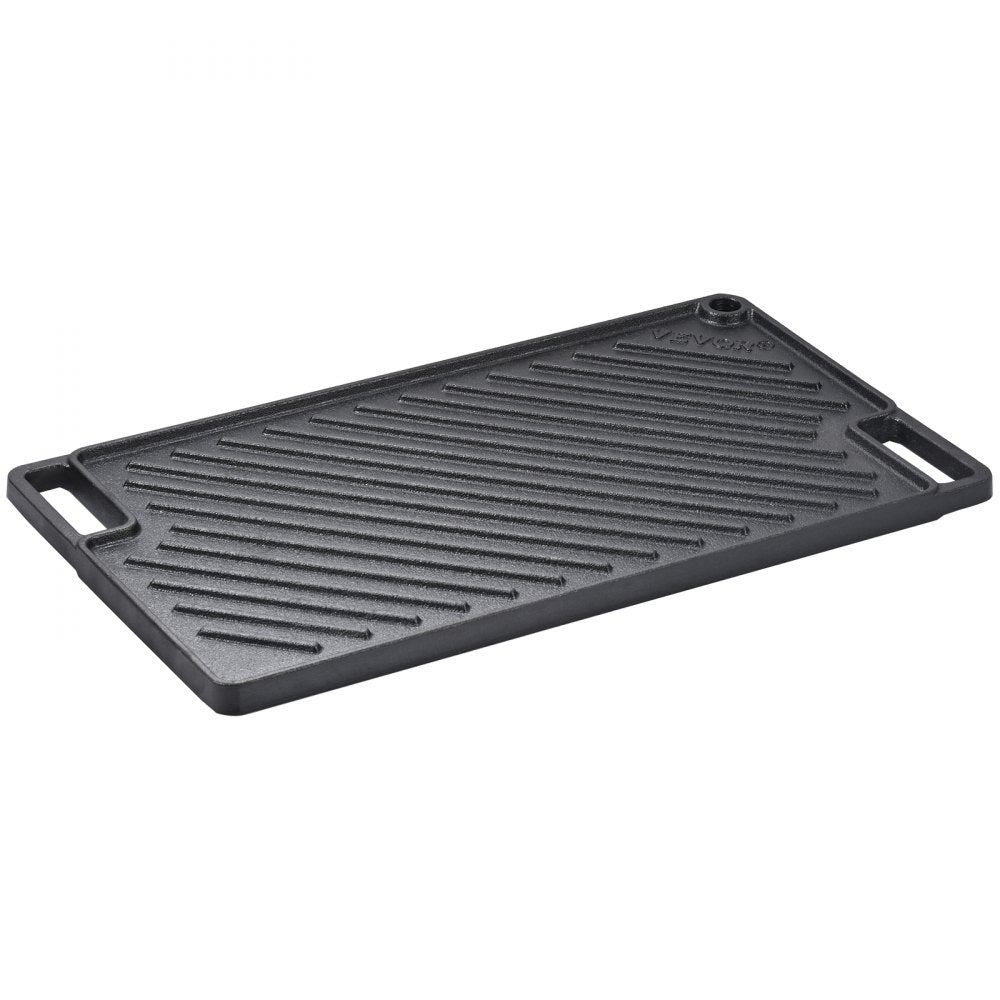 GP46x26 - Versatile 9.7"x16.7" Cast Iron Griddle for Indoor/Outdoor Cooking