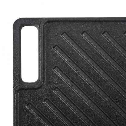 GP46x26 - Versatile 9.7"x16.7" Cast Iron Griddle for Indoor/Outdoor Cooking