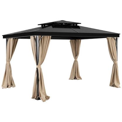 JDC-36LLBE - Waterproof 10’ x 12’ Gazebo Curtain with Double-Sided Zipper
