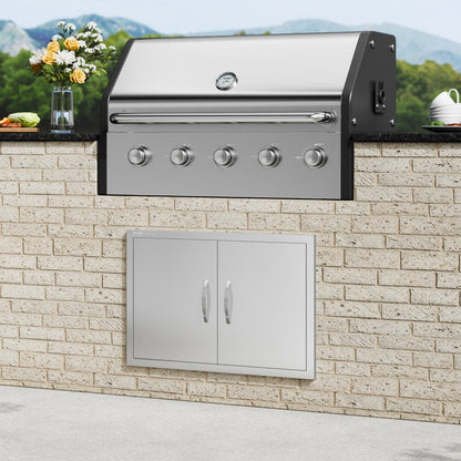BH-015 - Stainless Steel BBQ Access Door 24" x 17" for Outdoor Kitchens