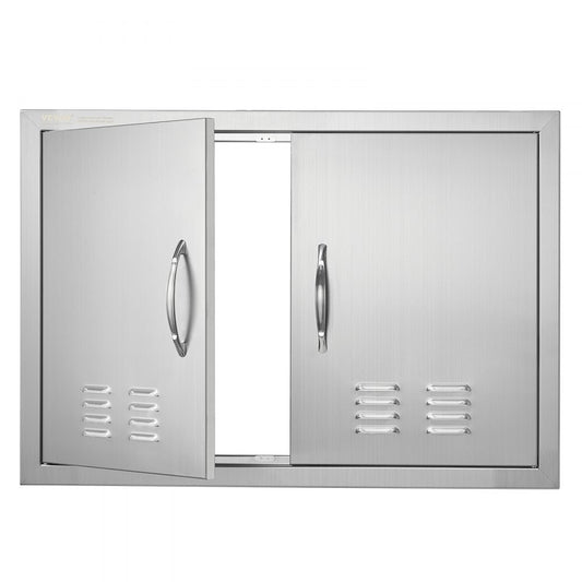B010S - Durable 30x21 Inch Stainless Steel BBQ Access Door for Outdoor Kitchens