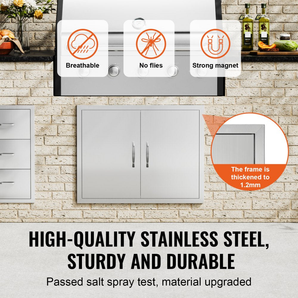 BH-016 - VEVOR 31"x24" Stainless Steel BBQ Access Door for Outdoor Kitchens