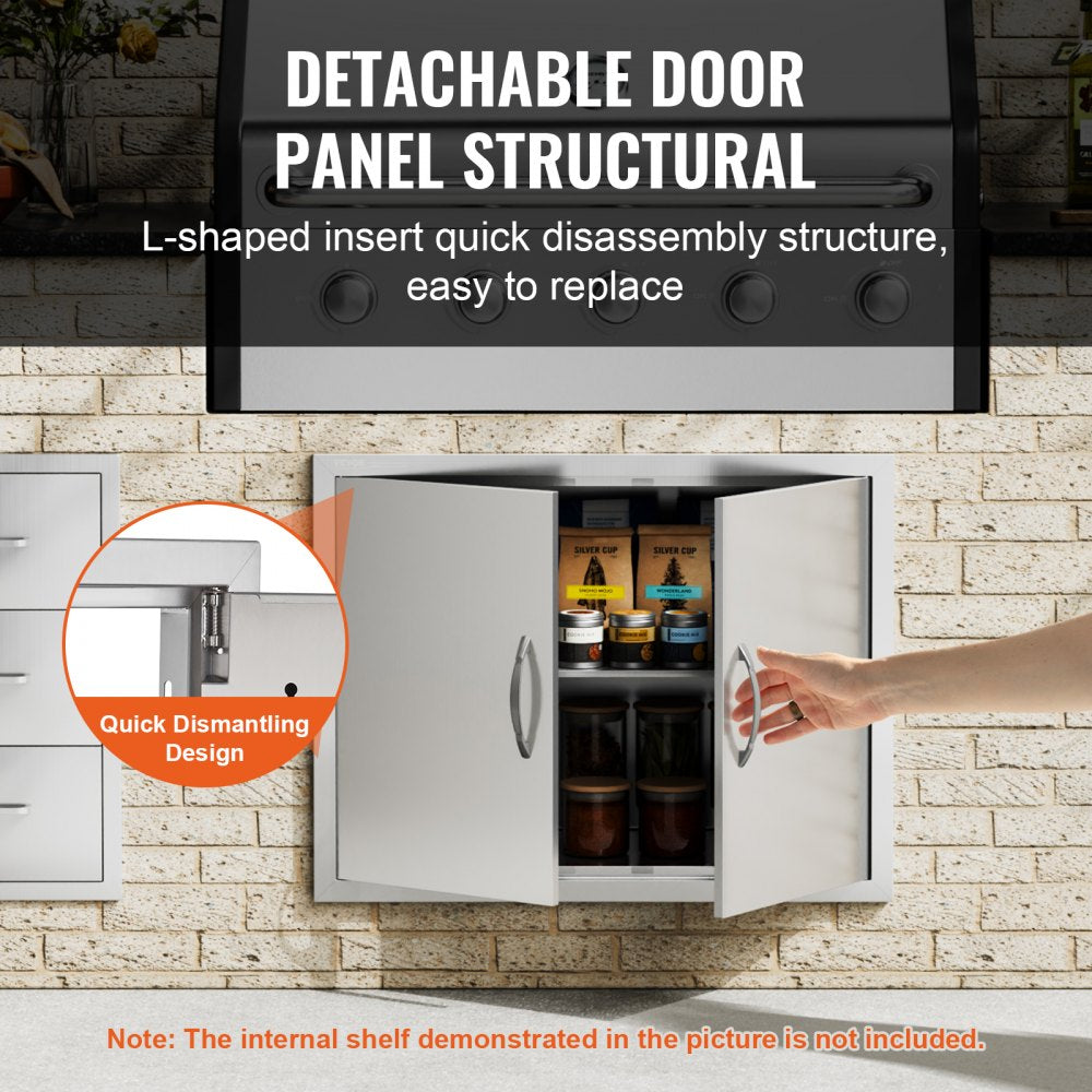 BH-016 - VEVOR 31"x24" Stainless Steel BBQ Access Door for Outdoor Kitchens