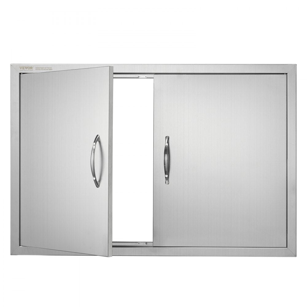 BH-017 - Durable 35"W x 24"H Stainless Steel BBQ Access Door for Outdoor Kitchens