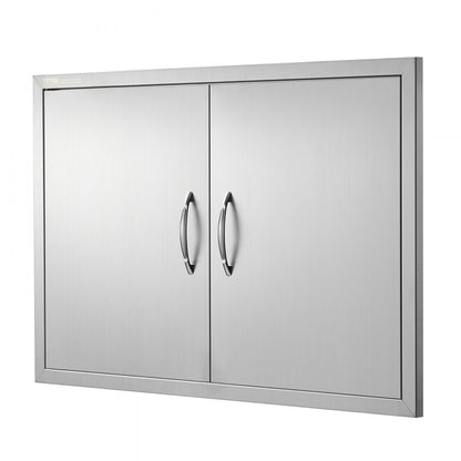 BH-017 - Durable 35"W x 24"H Stainless Steel BBQ Access Door for Outdoor Kitchens