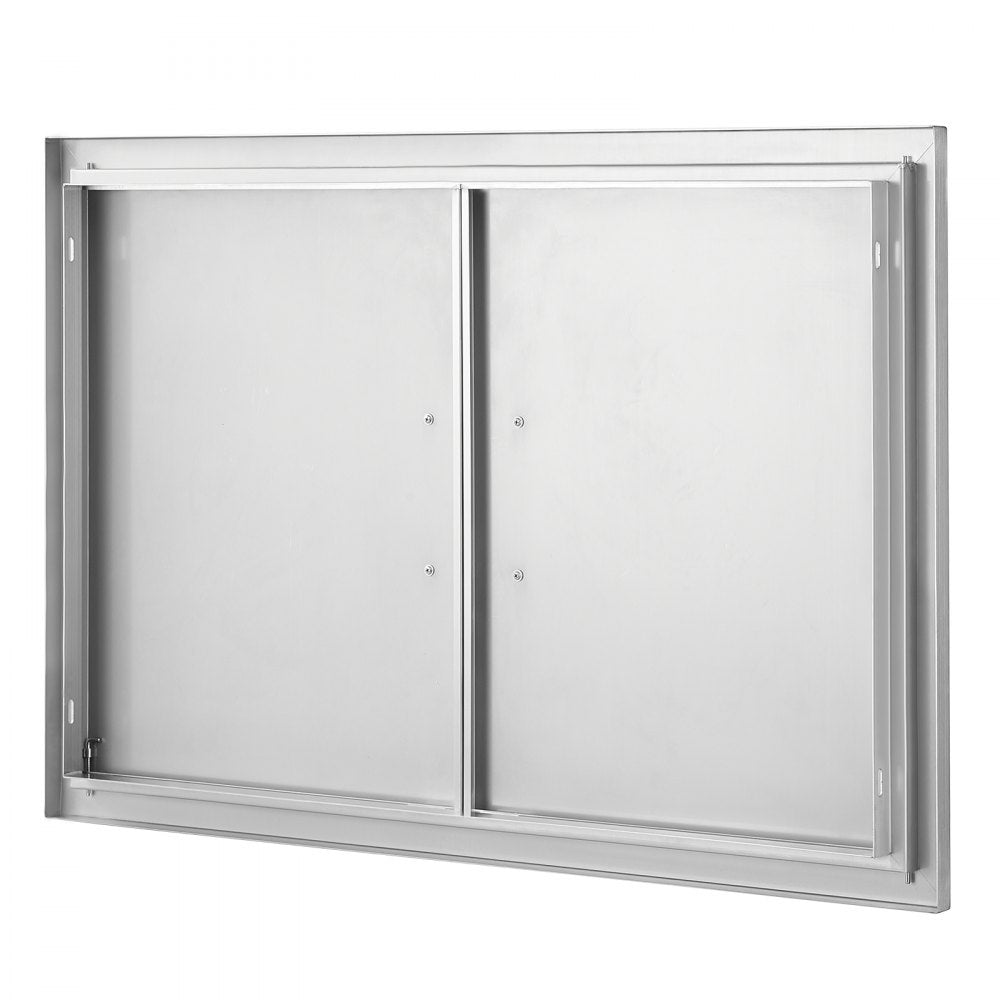 BH-017 - Durable 35"W x 24"H Stainless Steel BBQ Access Door for Outdoor Kitchens