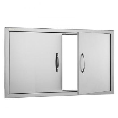 B005S - Durable 36W x 21H Inch Stainless Steel BBQ Access Door