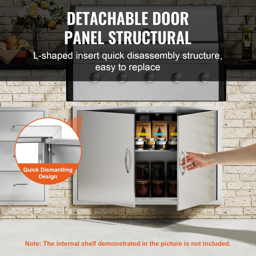 BH-020 - 39" x 26" Stainless Steel Access Door for Outdoor Kitchens