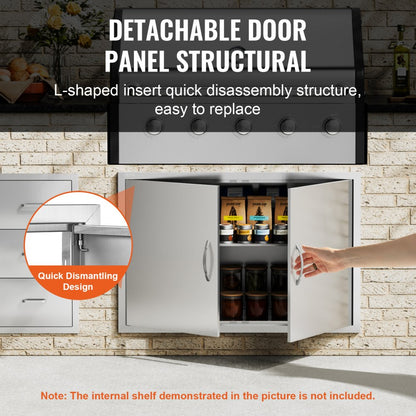 BH-020 - 39" x 26" Stainless Steel Access Door for Outdoor Kitchens