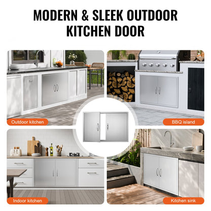 BH-020 - 39" x 26" Stainless Steel Access Door for Outdoor Kitchens
