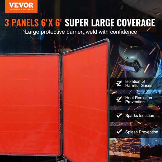XU-2314 - 6' x 6' Flame-Resistant Welding Screen with UV Protection