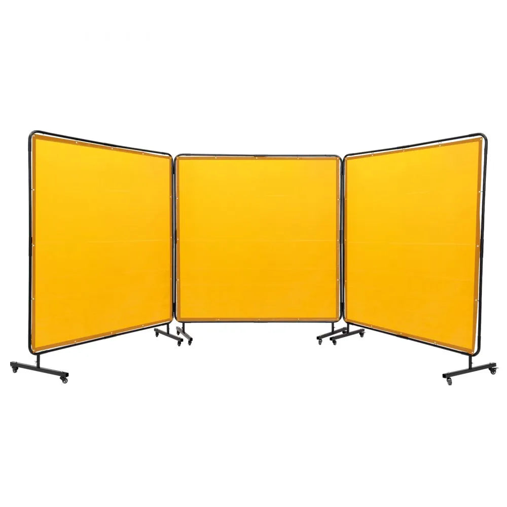 XU-2315 - VEVOR 3-Panel Welding Screen, 6' x 6' Safety Barrier