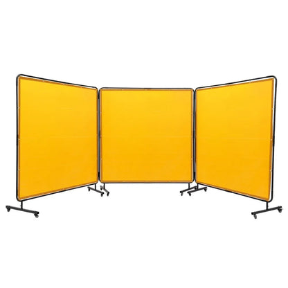 XU-2315 - VEVOR 3-Panel Welding Screen, 6' x 6' Safety Barrier