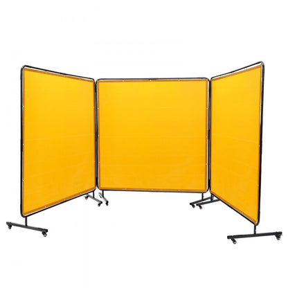 XU-2315 - VEVOR 3-Panel Welding Screen, 6' x 6' Safety Barrier
