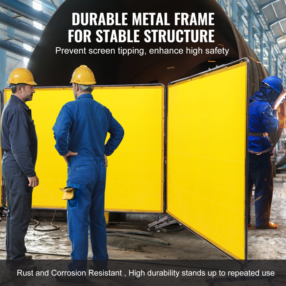 XU-2318 - 3-Panel 6' x 8' VEVOR Welding Safety Screen