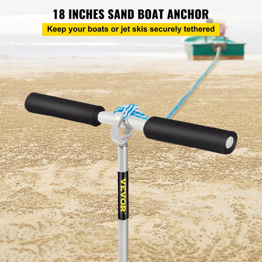 VV-SA-18 - 18" Rust-Proof Stainless Steel Sand Anchor for Boats