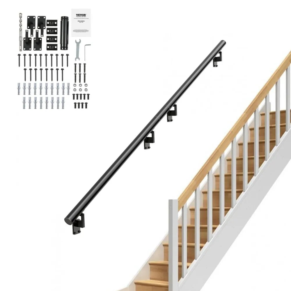 H8170-12 - 12ft VEVOR Non-Slip Handrail for Safe Indoor Stairs