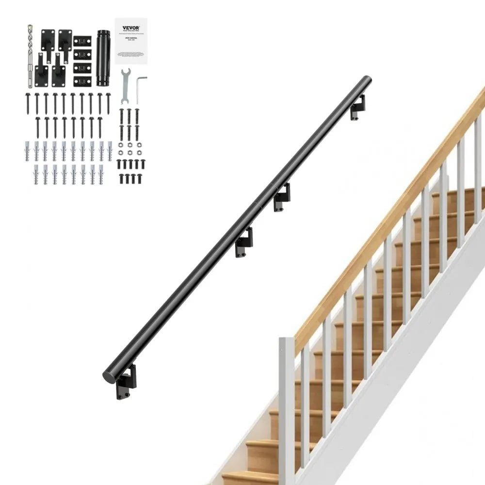 H8170-12 - 12ft VEVOR Non-Slip Handrail for Safe Indoor Stairs