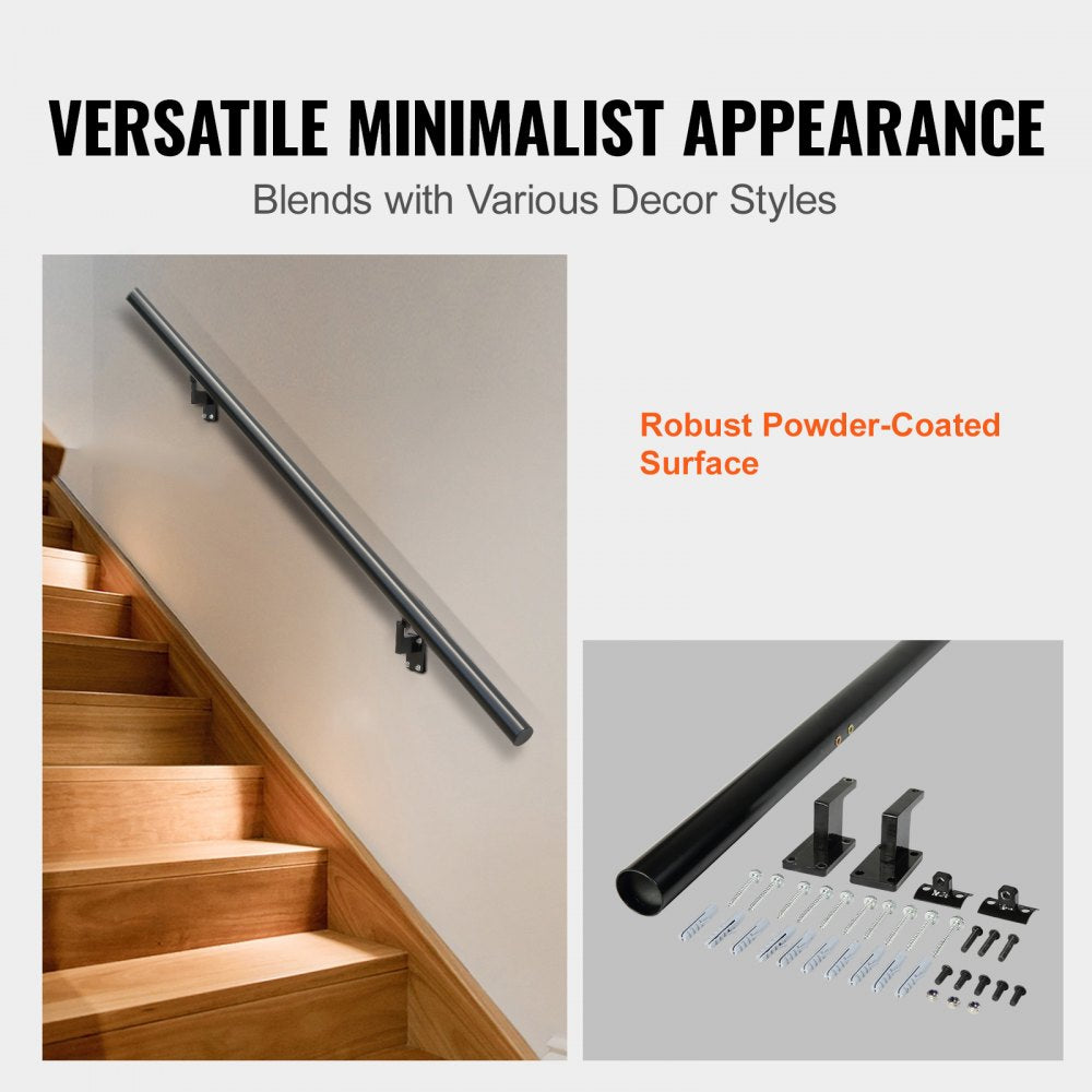 H8170-5 - Durable VEVOR Handrail Supports 440 lbs, Easy Install Stair Railing