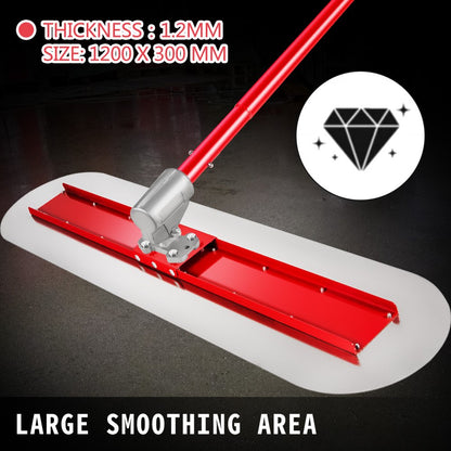 010575159239 - Lightweight 1200x300mm Bull Float for Smooth Concrete Finishing