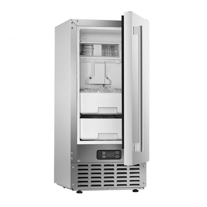 HBZB-30N - 66 Lbs/Day Built-in Ice Maker with Stainless Steel Reversible Door