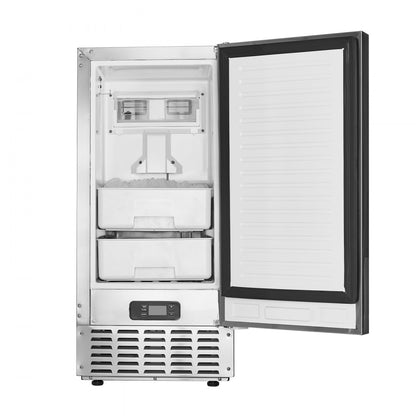 HBZB-30N - 66 Lbs/Day Built-in Ice Maker with Stainless Steel Reversible Door
