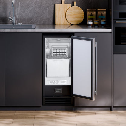 IMD50BI - 50 lbs Built-In Ice Maker with Reversible Door & Drain Pump