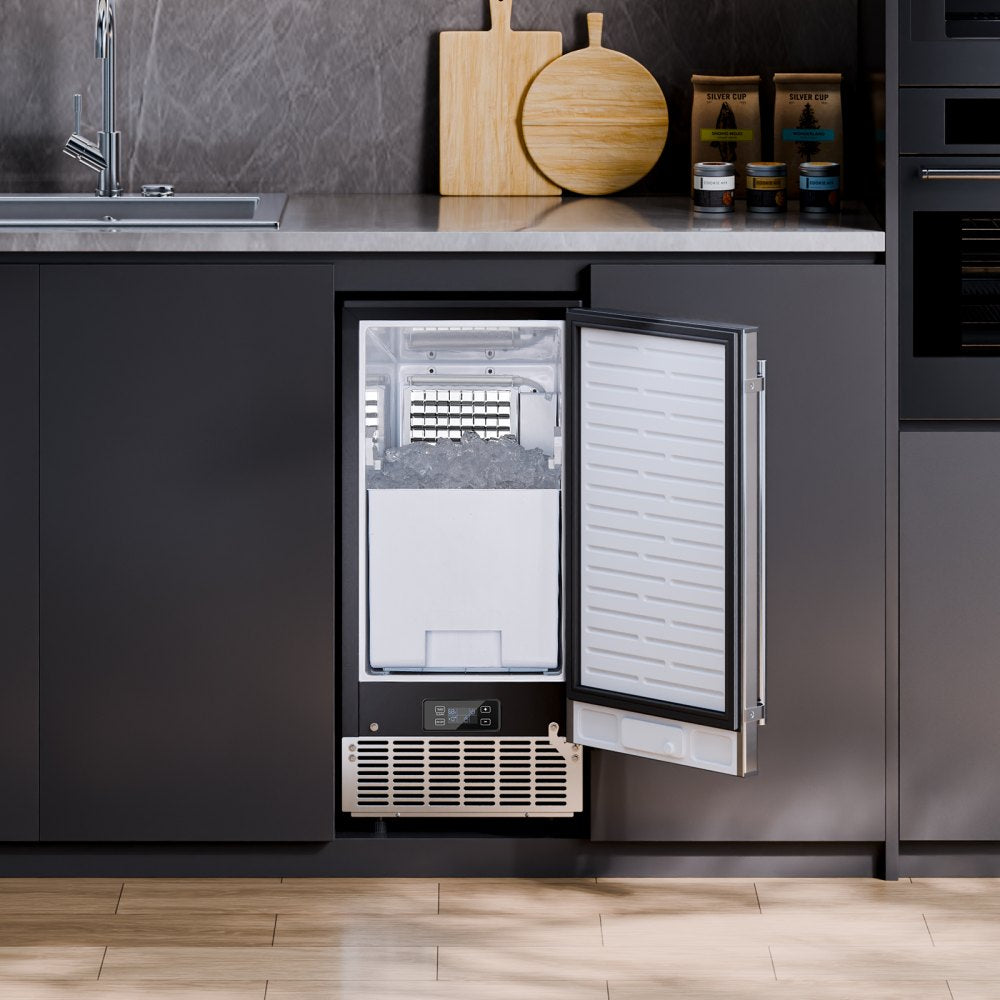 HBZB-36F - Built-in Ice Maker: 80 lbs/Day, 26 lbs Basket, Reversible Door