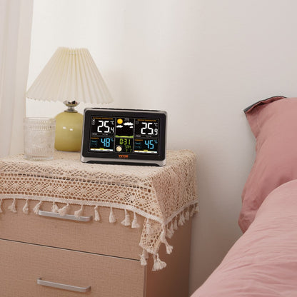 YT6077 - 7.5-Inch VEVOR Indoor/Outdoor Color Weather Station