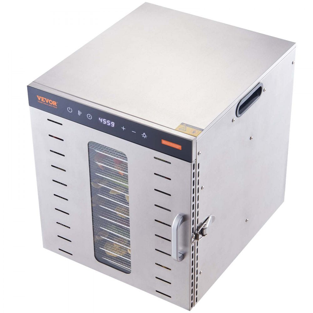 SS-10X - Electric Food Dehydrator, 1000W, 10 Stainless Steel Trays