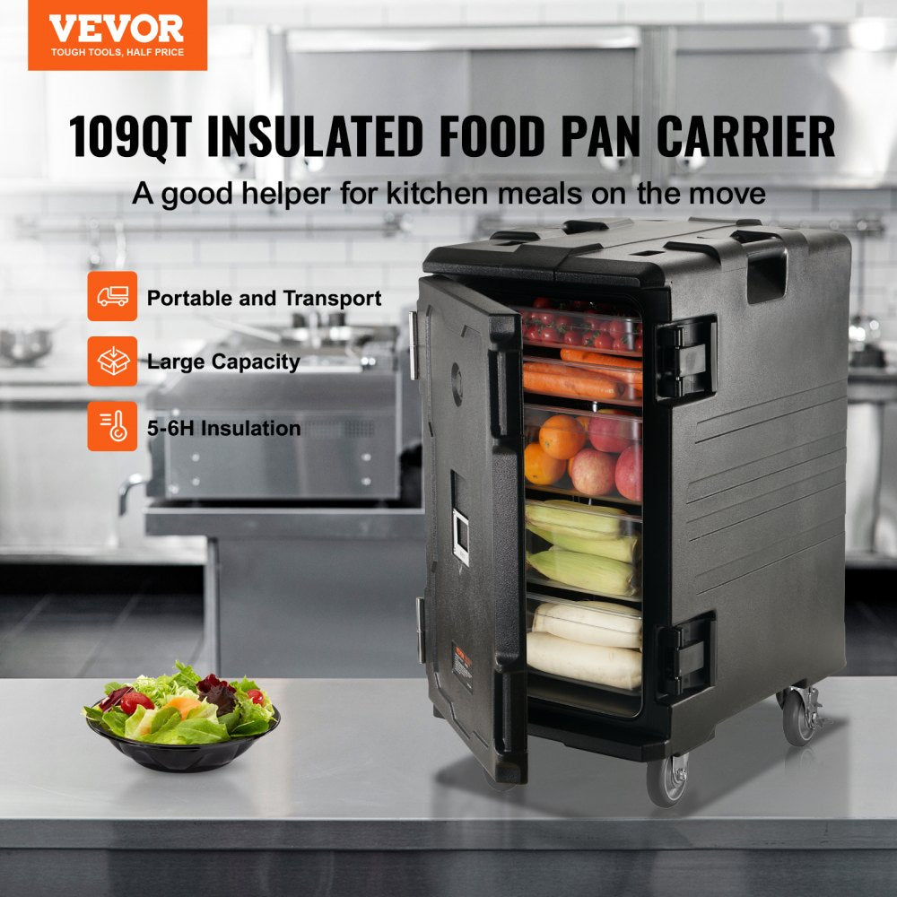 BW-90S - 114 QT VEVOR Hot & Cold Food Carrier with Wheels