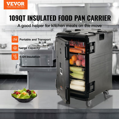 BW-90S - 114 QT VEVOR Hot & Cold Food Carrier with Wheels