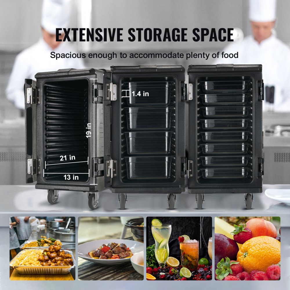 BW-90S - 114 QT VEVOR Hot & Cold Food Carrier with Wheels
