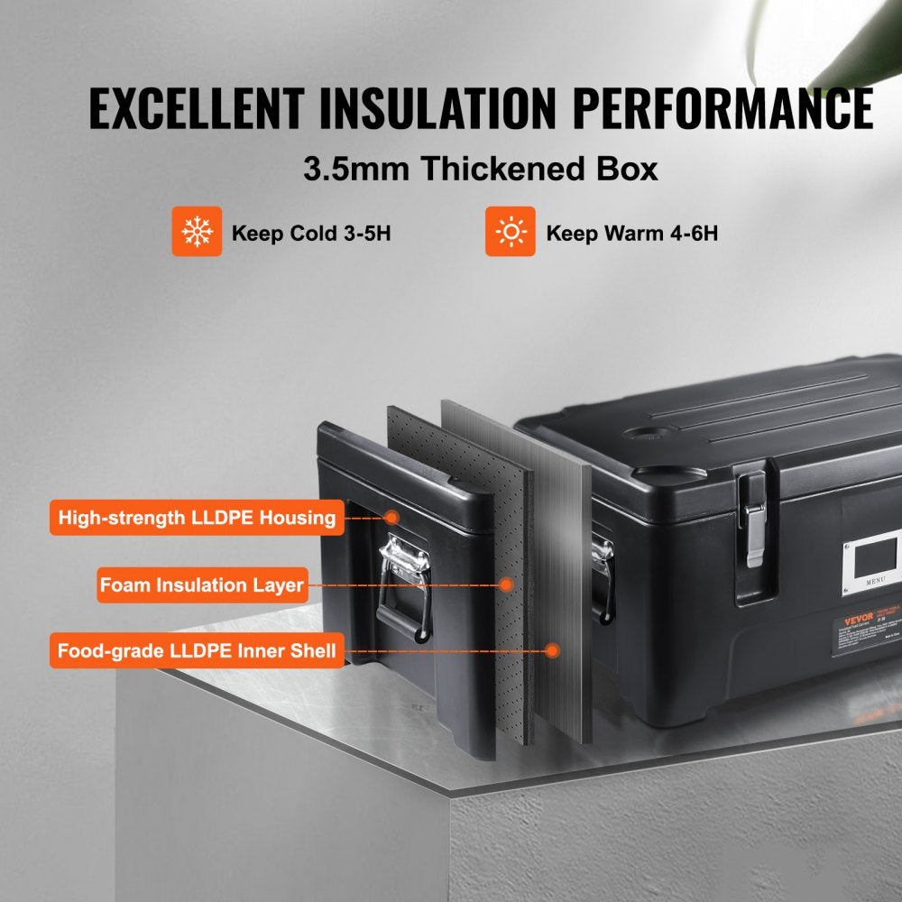 ZF-30 - Versatile 36Qt Insulated Food Carrier for Hot & Cold Transport