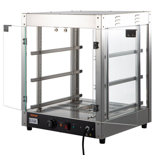 BWG-M - 3-Tier Stainless Steel Food Warmer with Adjustable Shelves