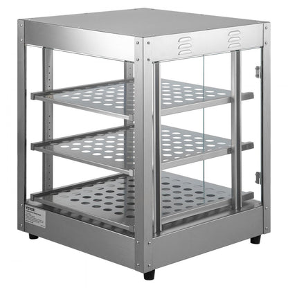 BWG-M - 3-Tier Stainless Steel Food Warmer with Adjustable Shelves