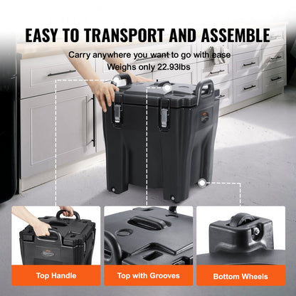 BT-30S - 32Qt Lightweight Insulated Food Carrier for Catering Events