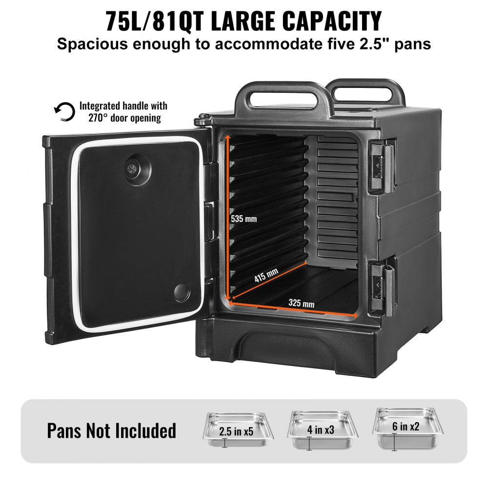 BW-75 - 81QT Insulated Food Carrier Box with Stackable Design