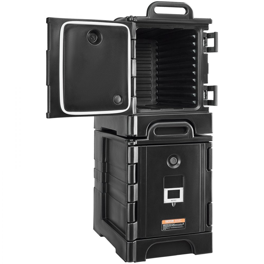 BW-75 - 81QT Insulated Food Carrier with Stackable Design and Wheels