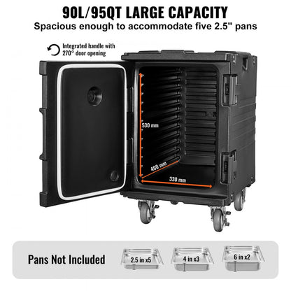BW-90D - 90L Insulated Food Carrier Box, Lightweight & Sturdy Design