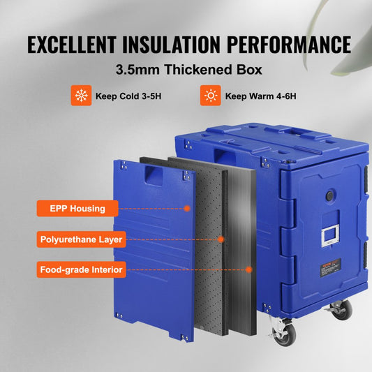 BW-90D - 6-Hour Insulated Food Carrier for Catering and Transport