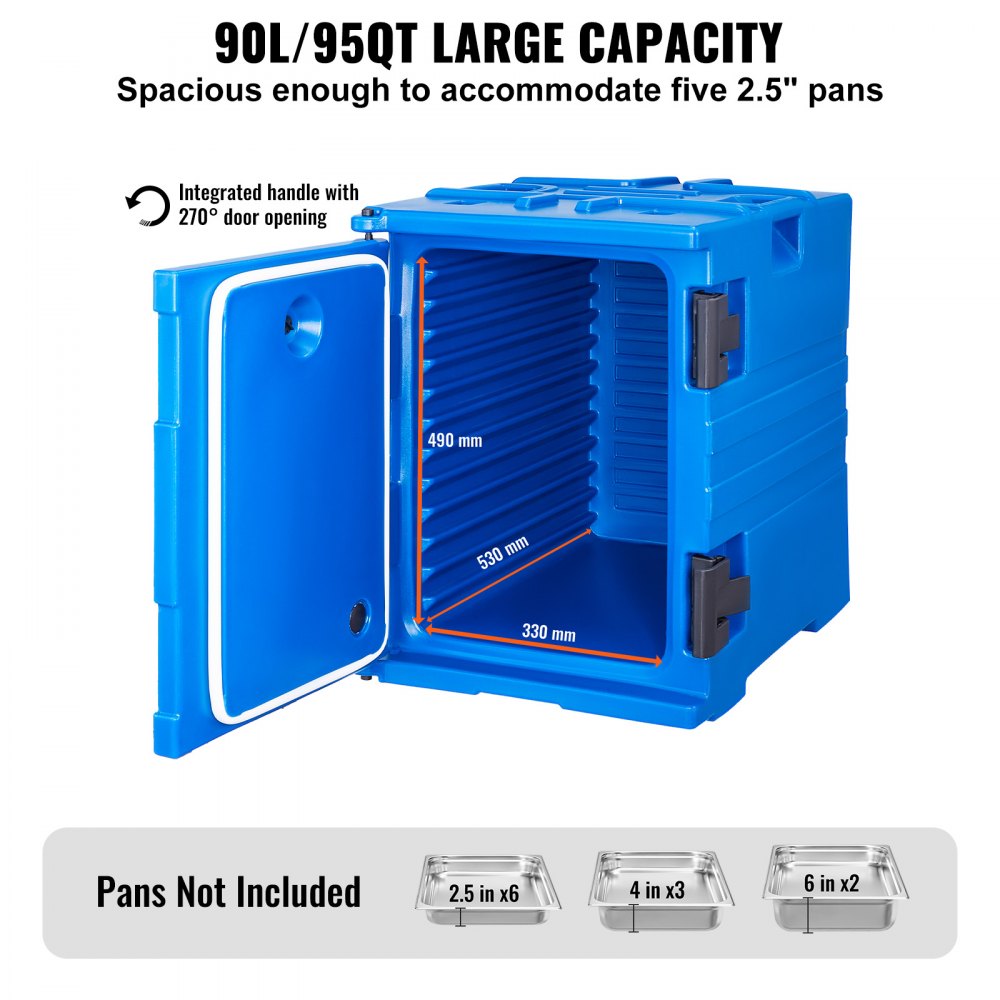 BW-90S - 90L Lightweight Insulated Food Carrier with Durable Design