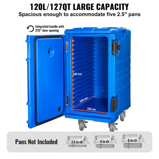 BW-90D - 120L Lightweight Insulated Food Carrier with Durable Design