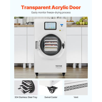 HFD-4 - 8.8-13.2 lbs Vacuum Freeze Dryer for Food Preservation
