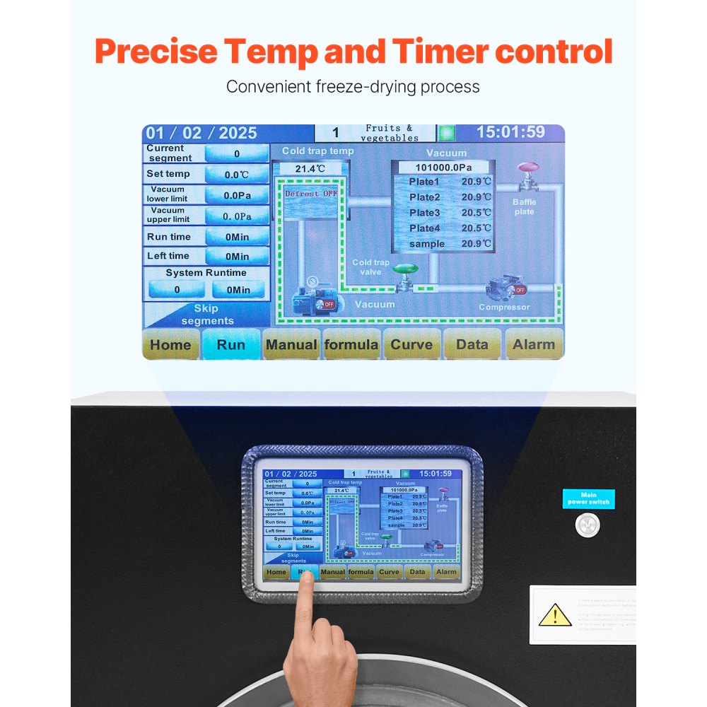 HFD-4 - 4-Layer Vacuum Freeze Dryer for Fruits & Vegetables